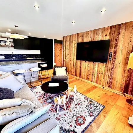 Sassy Evasion Cocooning Jardin Et Box Apartamento Megève